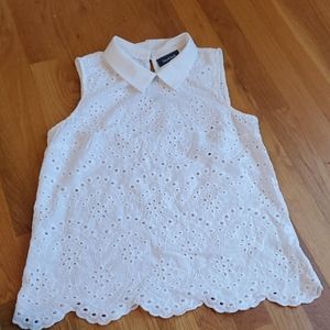 White eyelet top from Modcloth